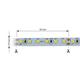 LED pás 19,2W, 24V, 120pcs/m - 2835 SMD, studená biela, IP20, šírka 10mm