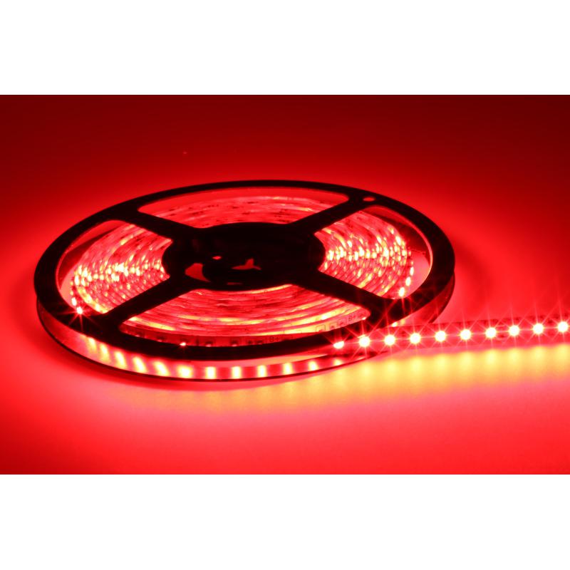 LED pás 9,6W, 24V, 120pcs/m - 3528 SMD, červený, IP20, šírka 8mm