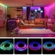 digitálny COB RGB LED pás + ovládanie,12W/m, 24VDC, 5m, 630LED/m