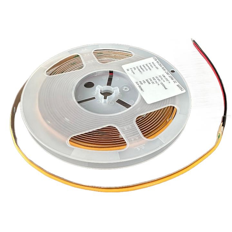 LED pás, COB, 528pcs/m, 10W/m, IP20, 3000K, 24V, 8mm, FREECUT