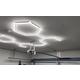 Garážové LED svietidlo 4,76m x 2,06m, 6500K, 296W, 230VAC,