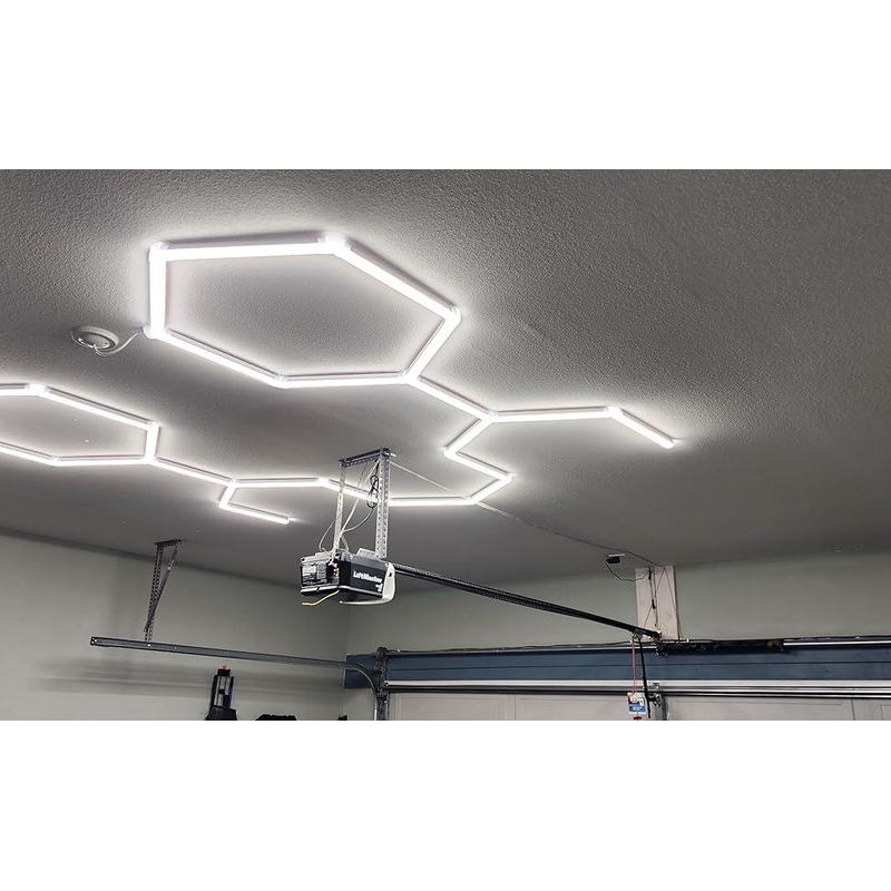 Garážové LED svietidlo 4,76m x 2,06m, 6500K, 296W, 230VAC,