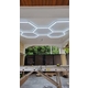 Garážové LED svietidlo 4,76m x 2,06m, 6500K, 296W, 230VAC,
